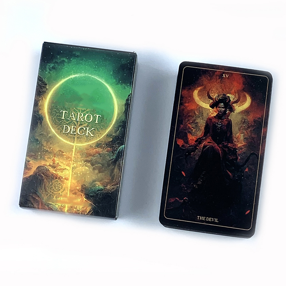 Tarot Cards Deck With Guidebook - مجموعة بطاقات التاروت، 78 قطعة، ألعاب