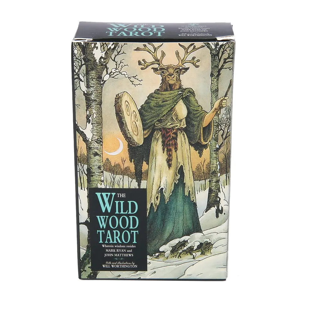 Tarot Cards Deck With Guidebook - بطاقات التارو الخشبية البرية A 78