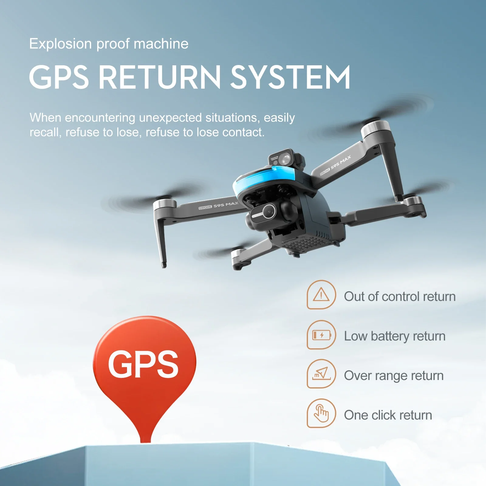 جديد S9S ماكس طائرة صغيرة بدون - مراجعة Fpv Brushless Rc Drone 4K وسعره