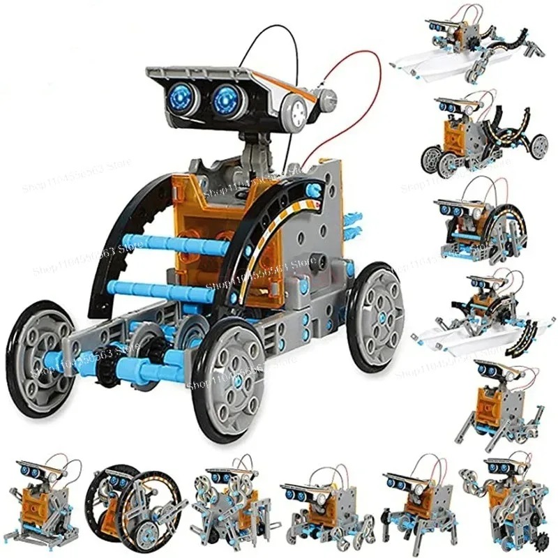 مجموعة بناء روبوت شمسي 12 في 1 - مراجعة Stem Solar Robot Kit For Kids وسعره
