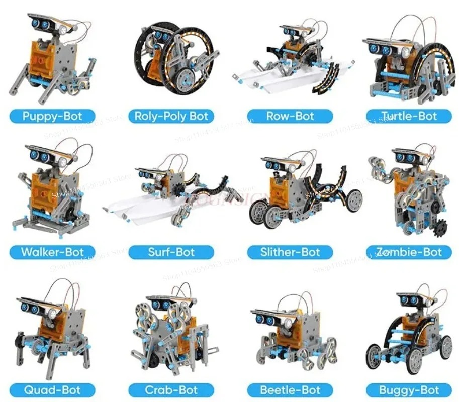 مجموعة بناء روبوت شمسي 12 في 1 - مراجعة Stem Solar Robot Kit For Kids وسعره