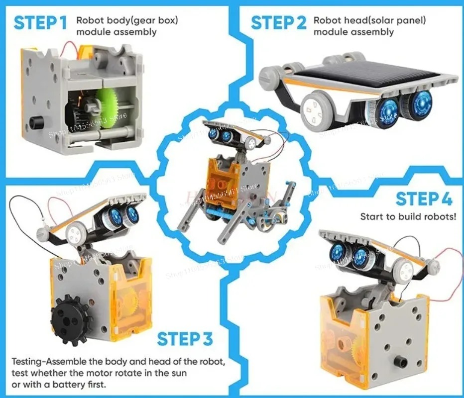 مجموعة بناء روبوت شمسي 12 في 1 - مراجعة Stem Solar Robot Kit For Kids وسعره